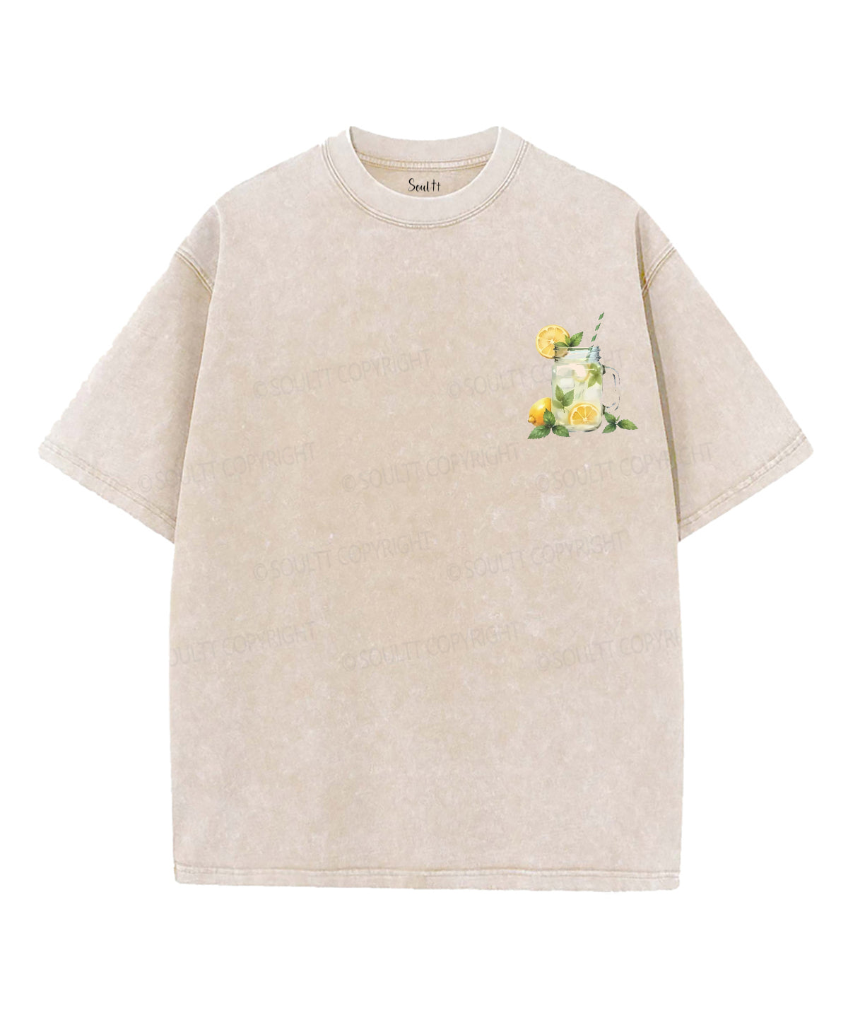 Life Gave Me Some Lemons Double Sided Unisex Washed Christian T-shirt
