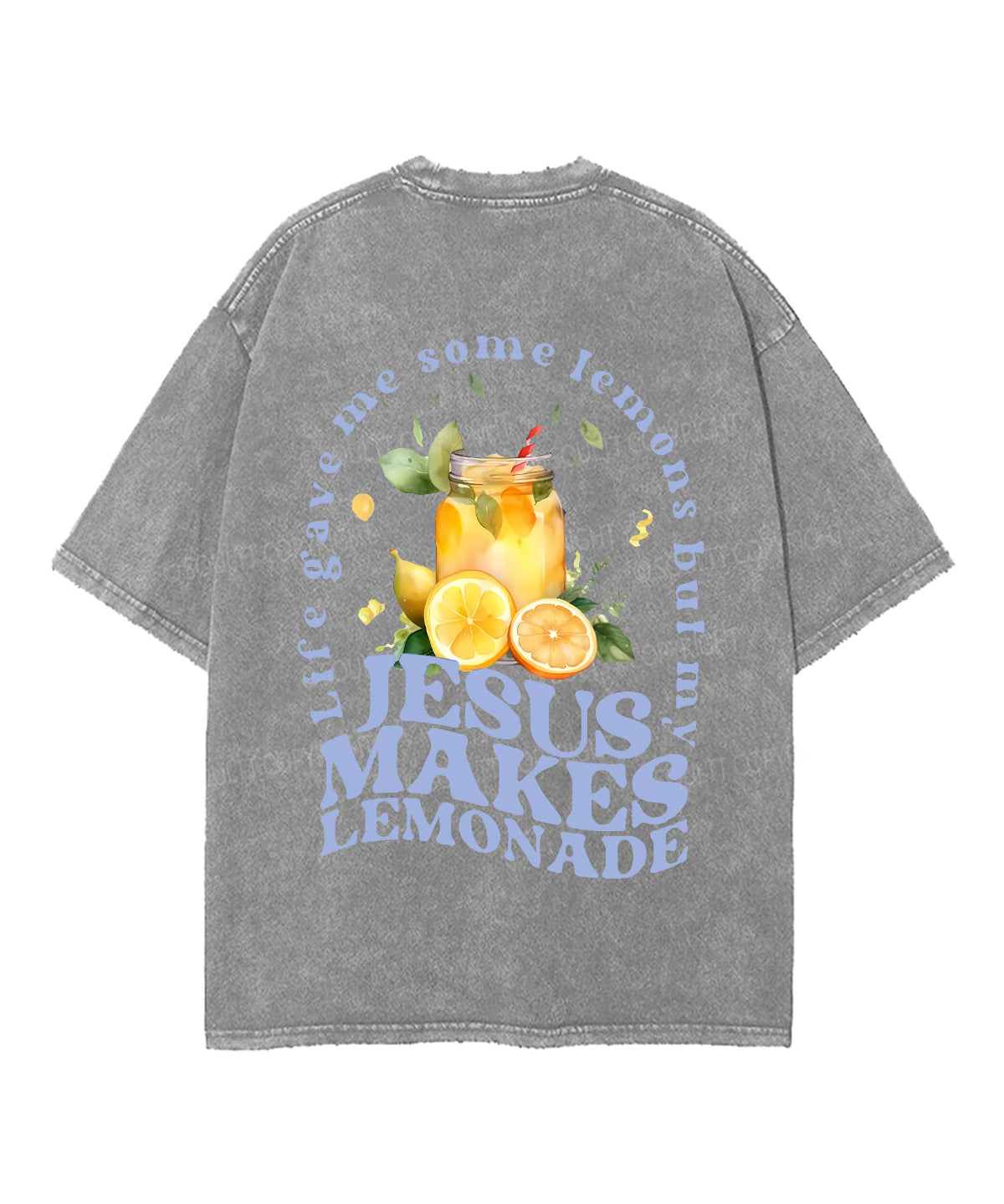 Jesus Makes Lemonade Double Sided Unisex Washed Christian T-shirt