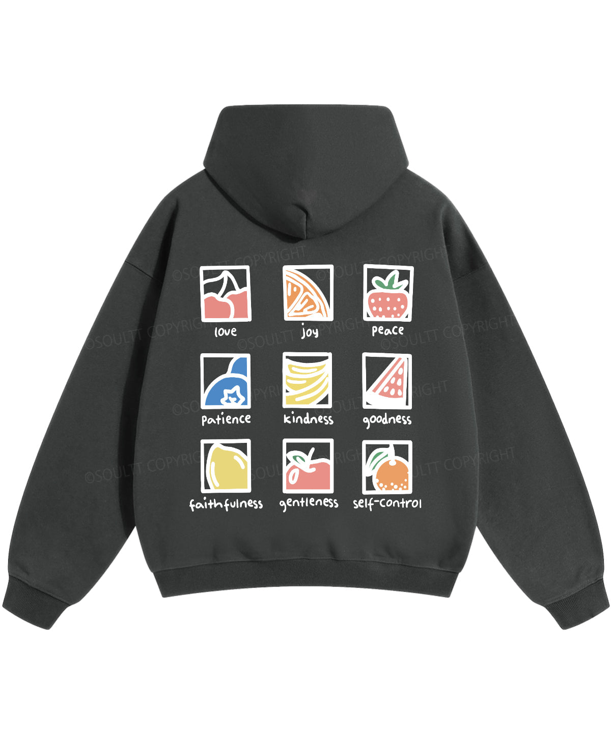 Fruit Of The Spirit Double Sided Christian Hoodie