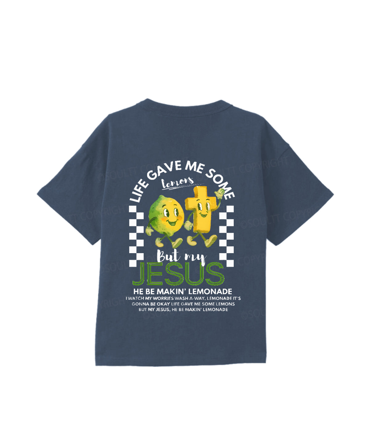 Kids Life Gave Me Some Lemons Double Sided Cotton Christian T-shirt