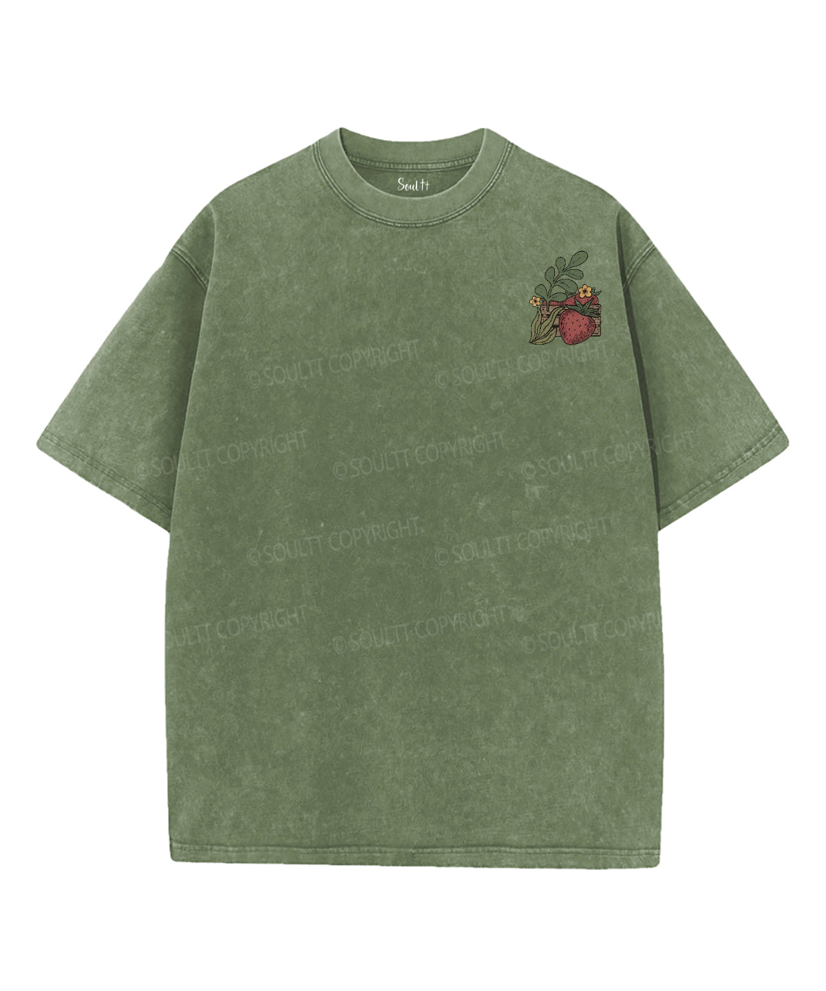 Fruit Of The Spirit Double Sided Unisex Washed Christian T-shirt