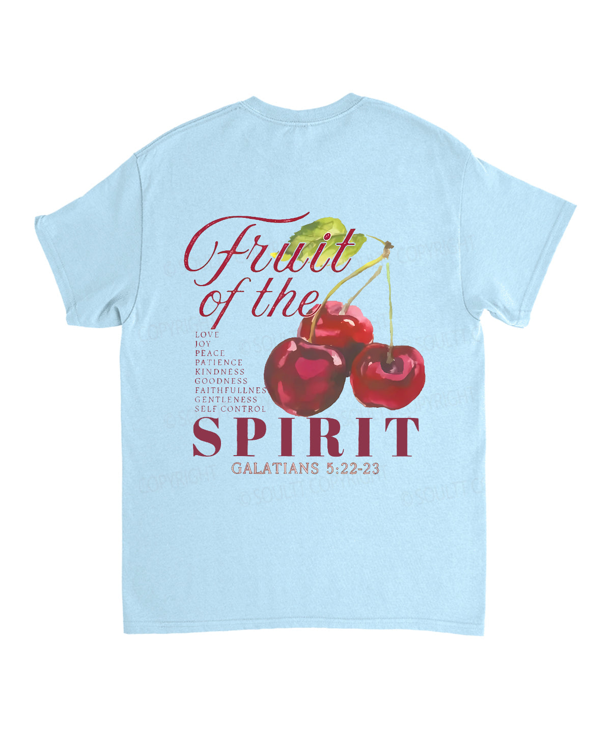Fruit Of The Spirit Double Sided Unisex Cotton Christian T-Shirt