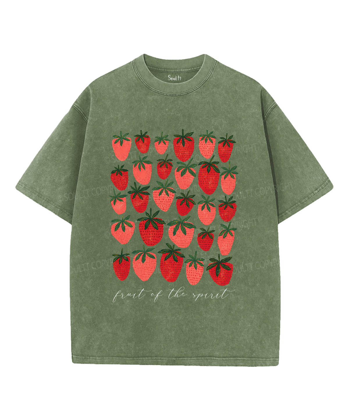 Fruit of the Spirit Unisex Washed Christian T-shirt