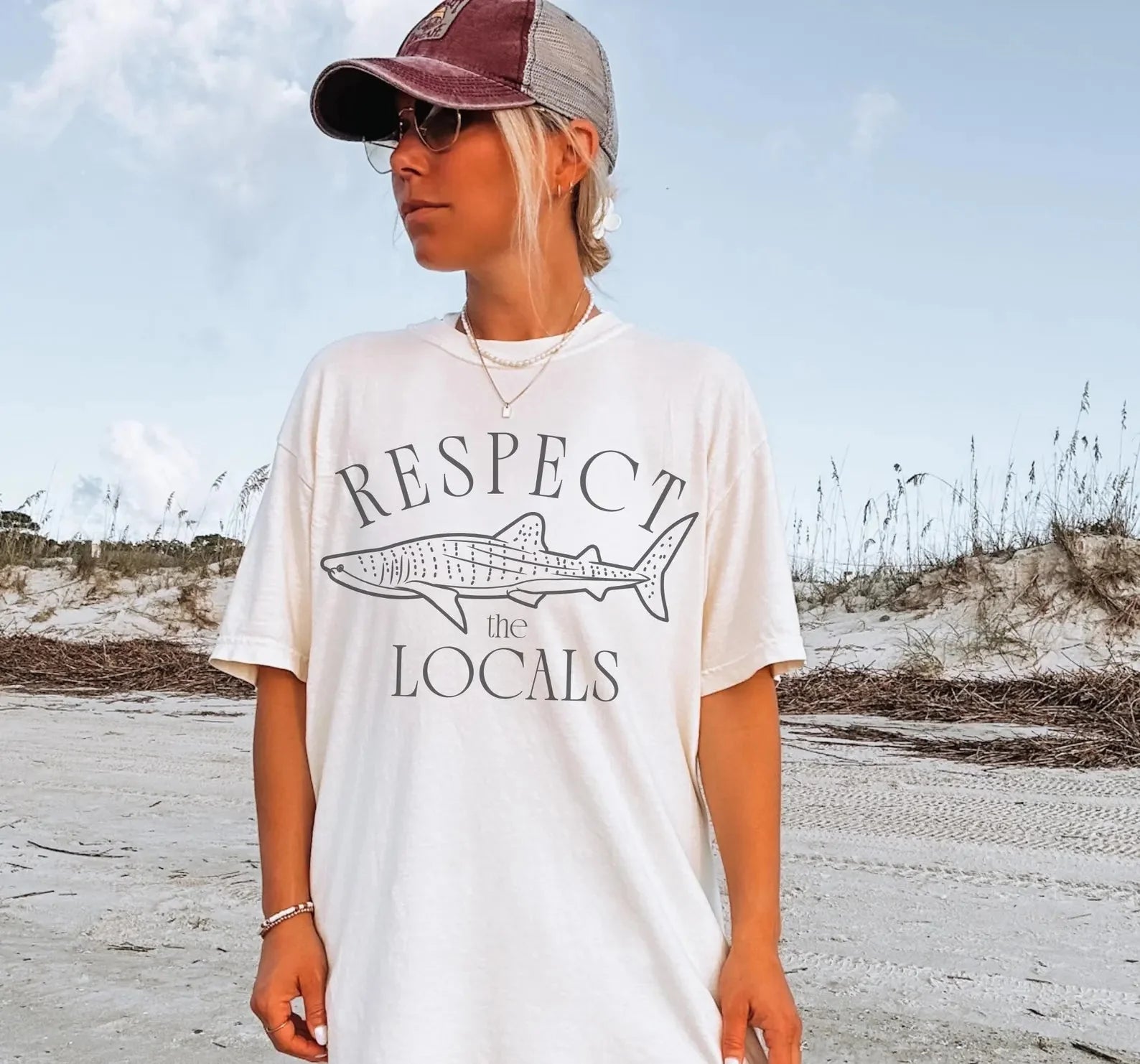 Respect The Locals Shark Tee V2