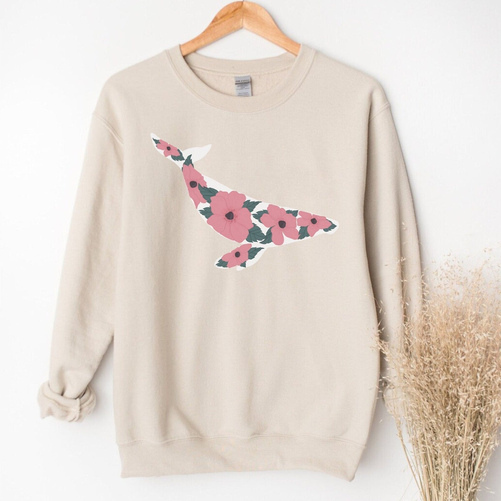 Floral Whale Sweater