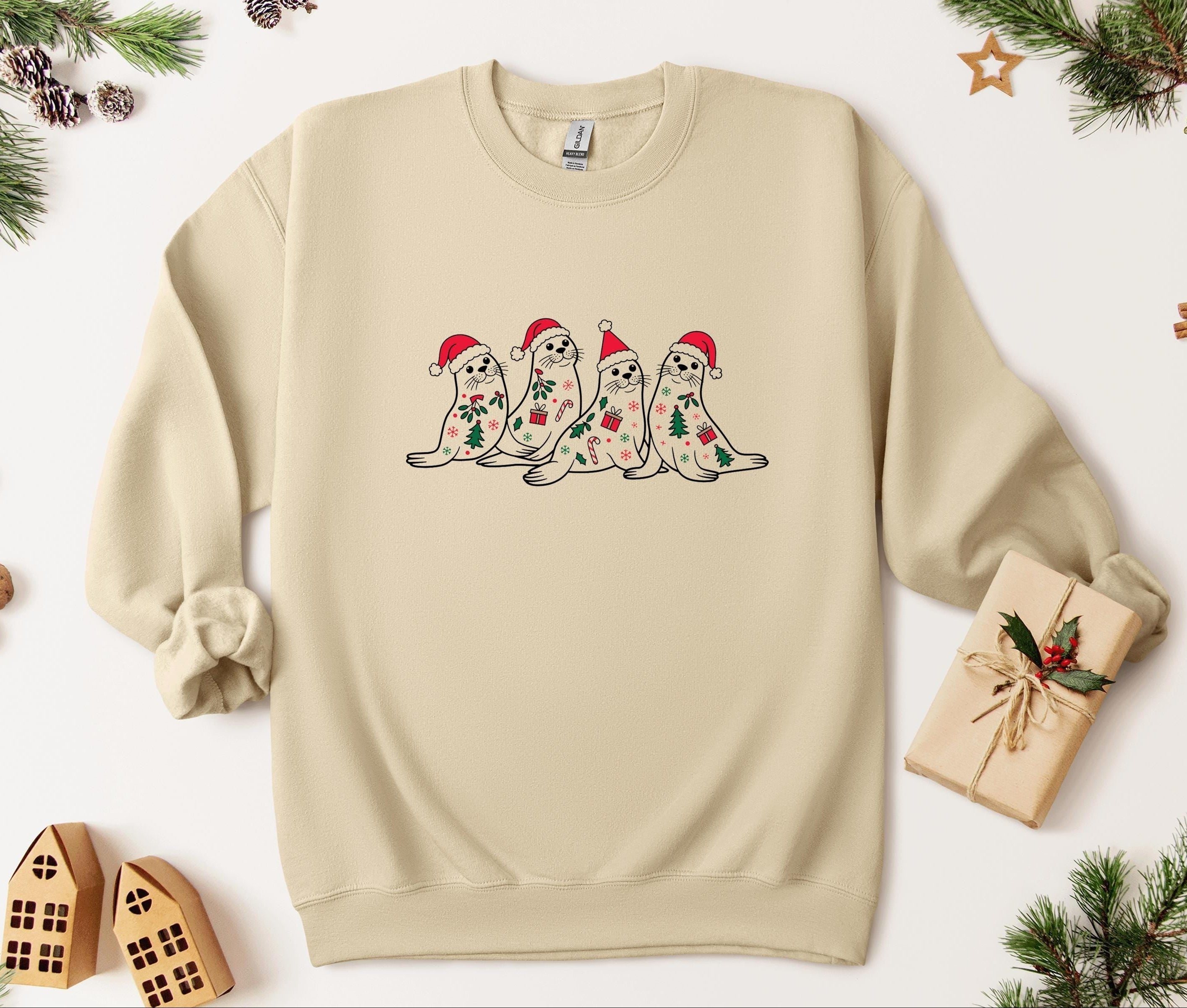 Sea Lion Christmas Jumper