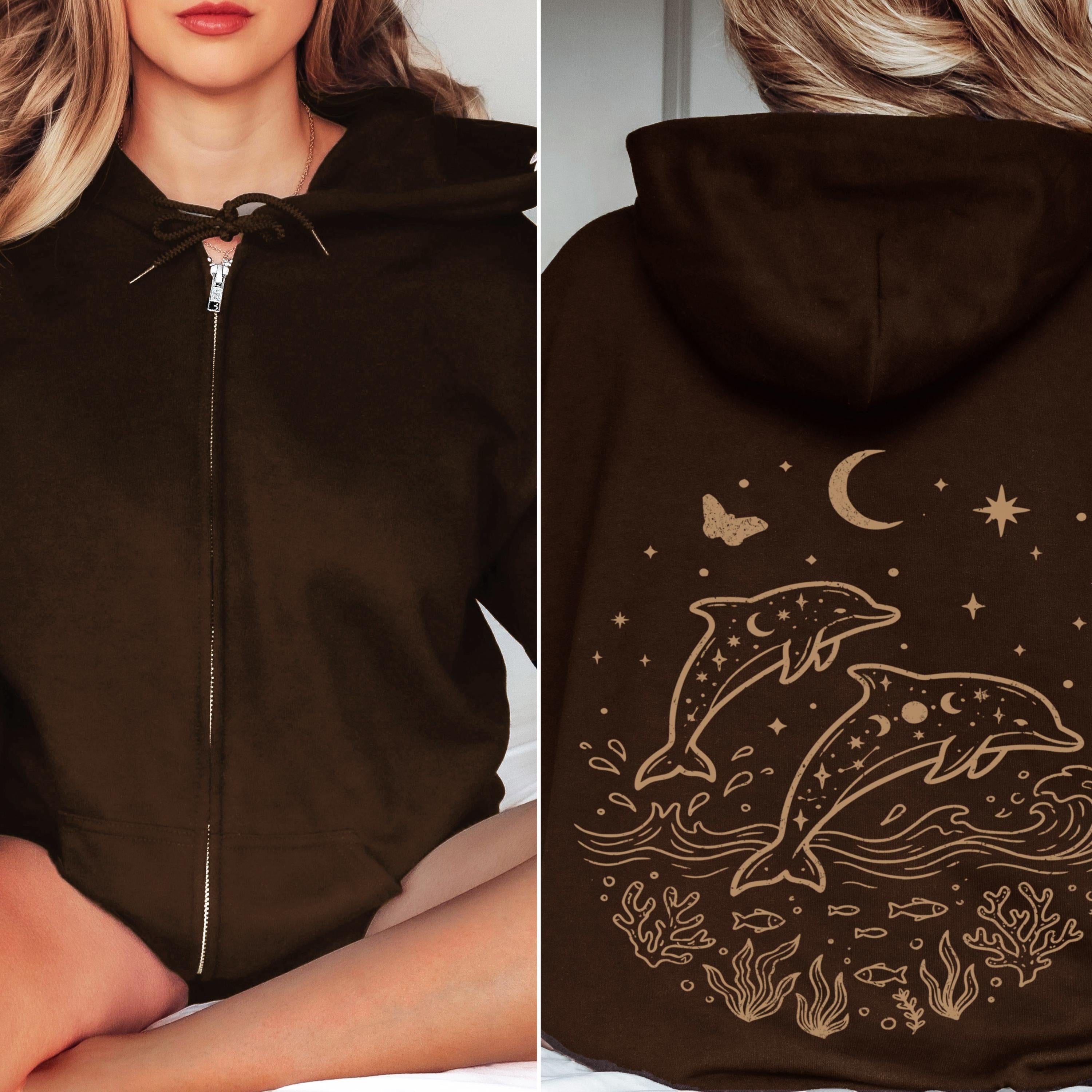 Celestial Dolphins Hoodie