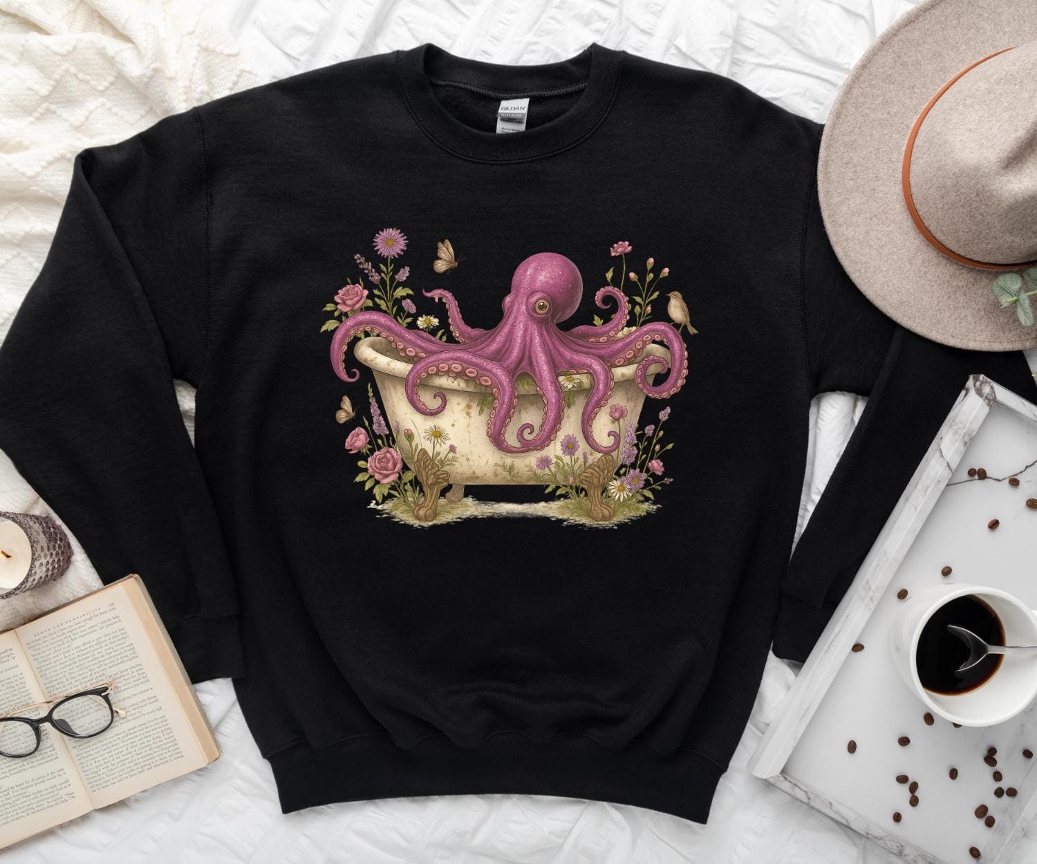 Cottagecore Octopus Sweater