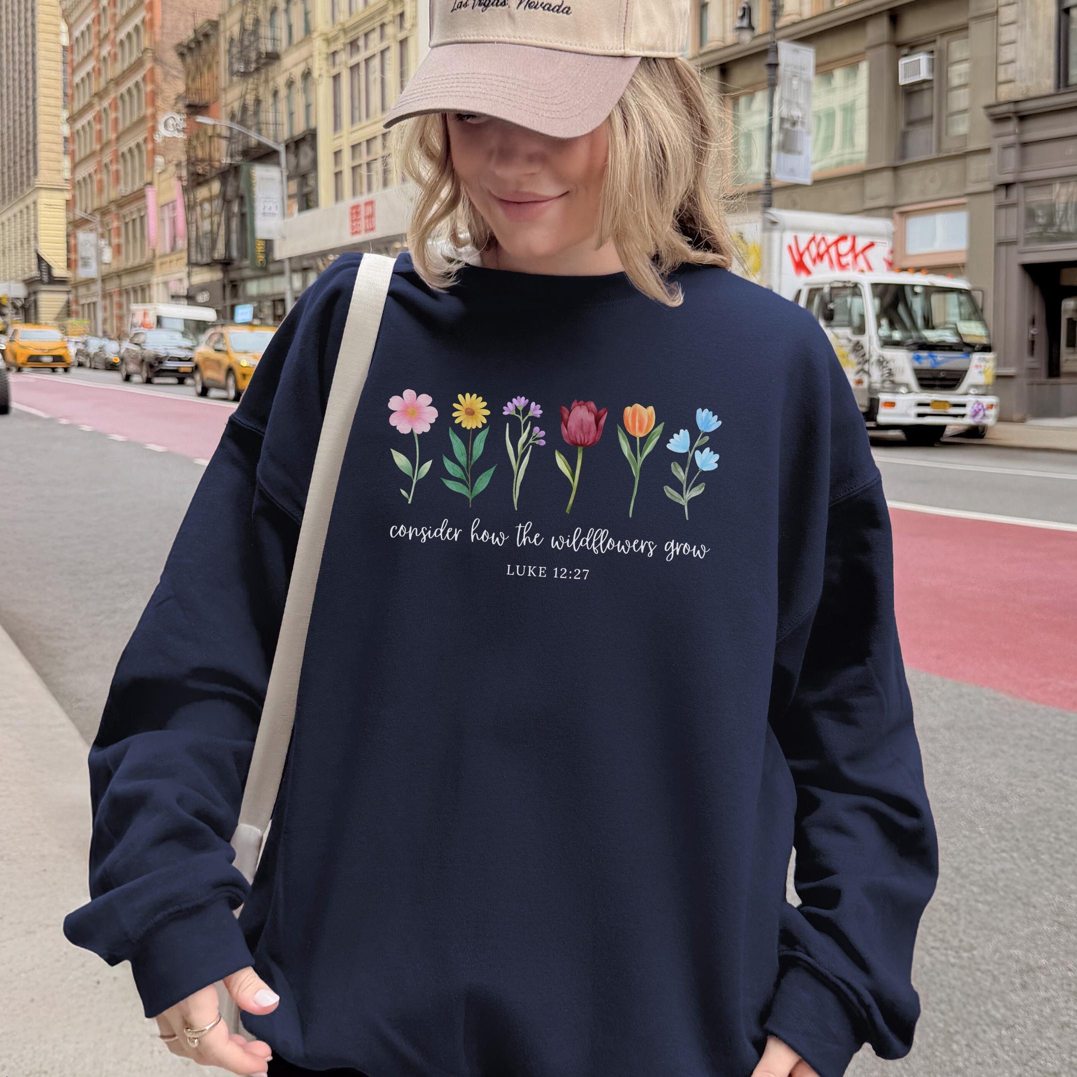 Consider How The Wildflowers Grow Sweater
