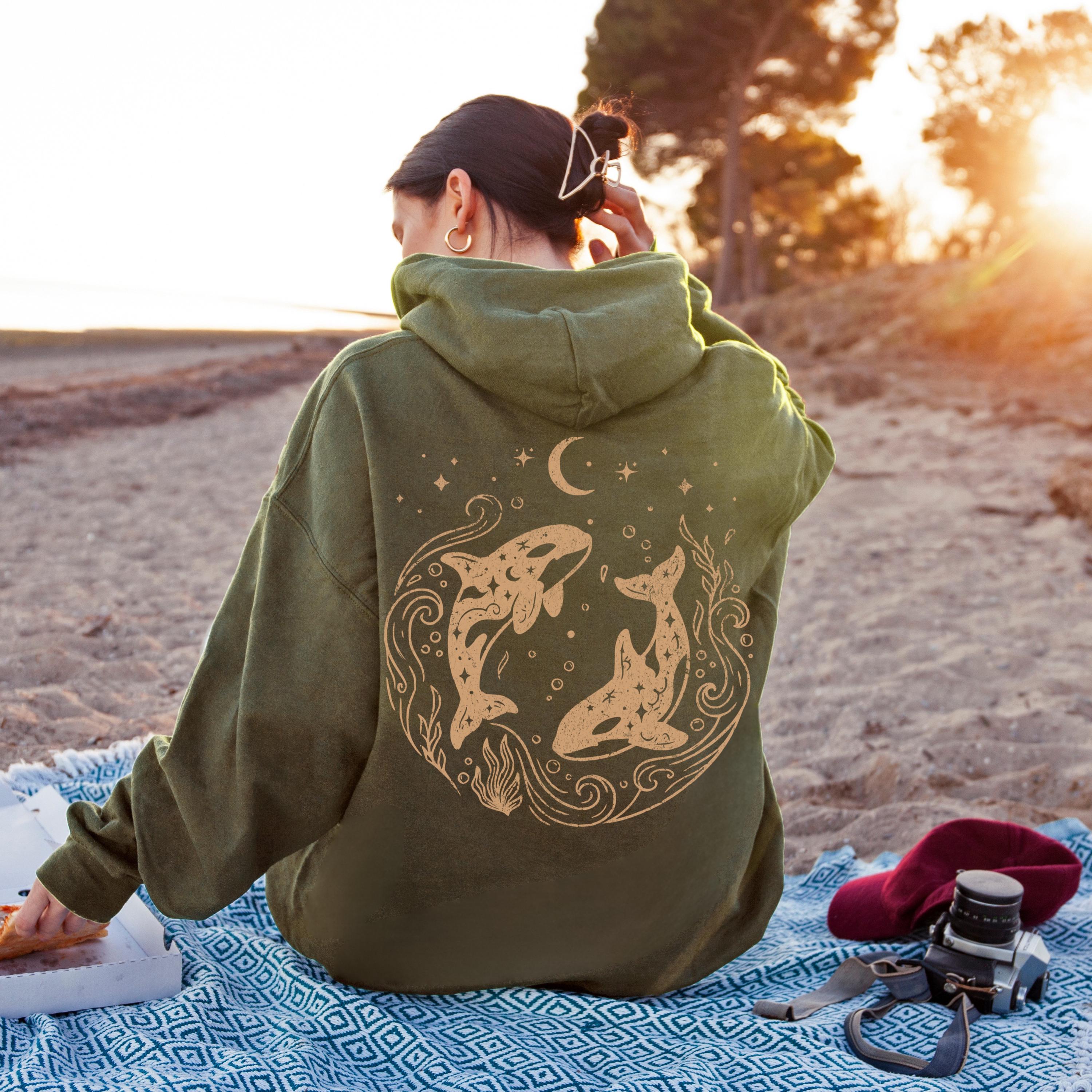 Twin Celestial Orcas Hoodie