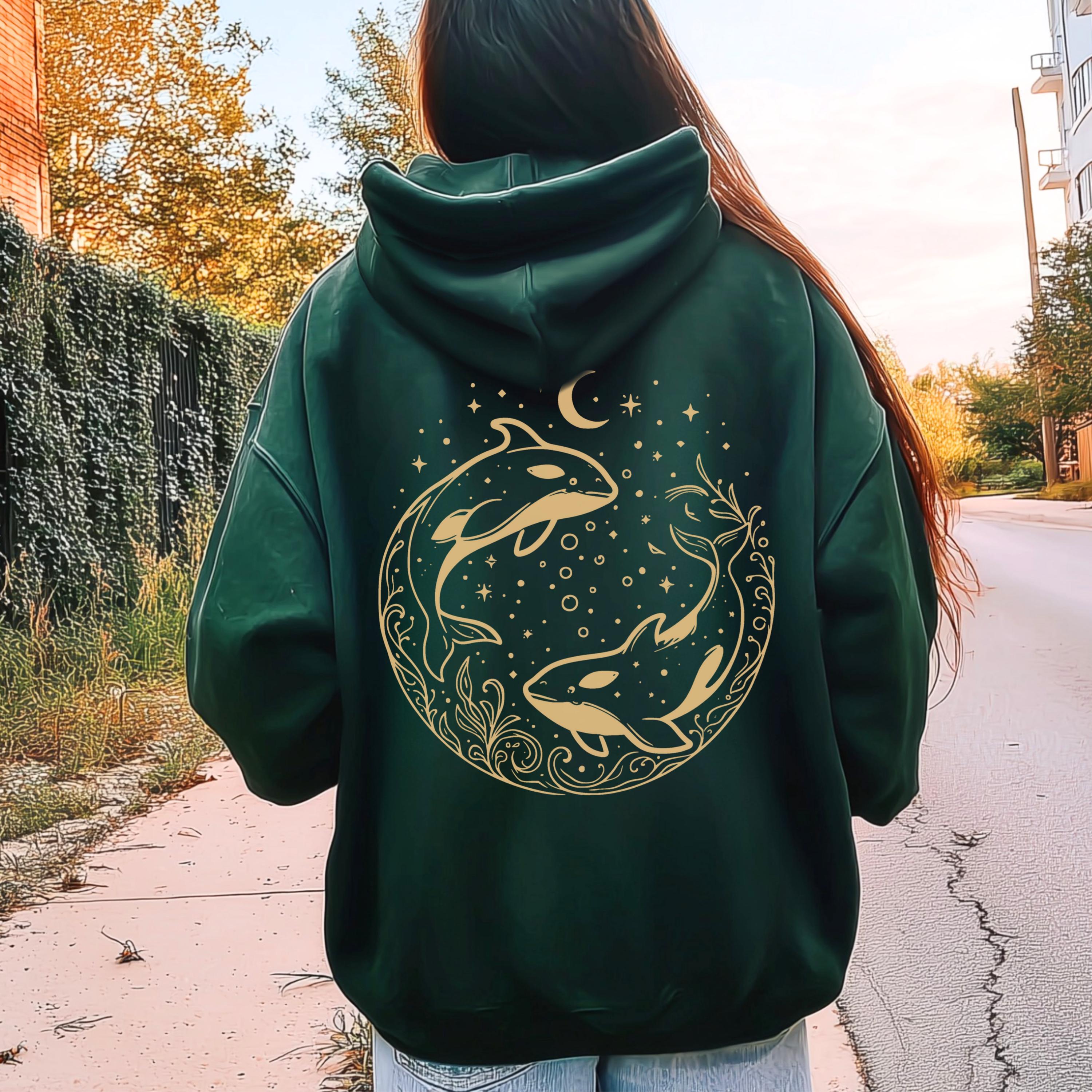 Orcas Night Swimming Hoodie