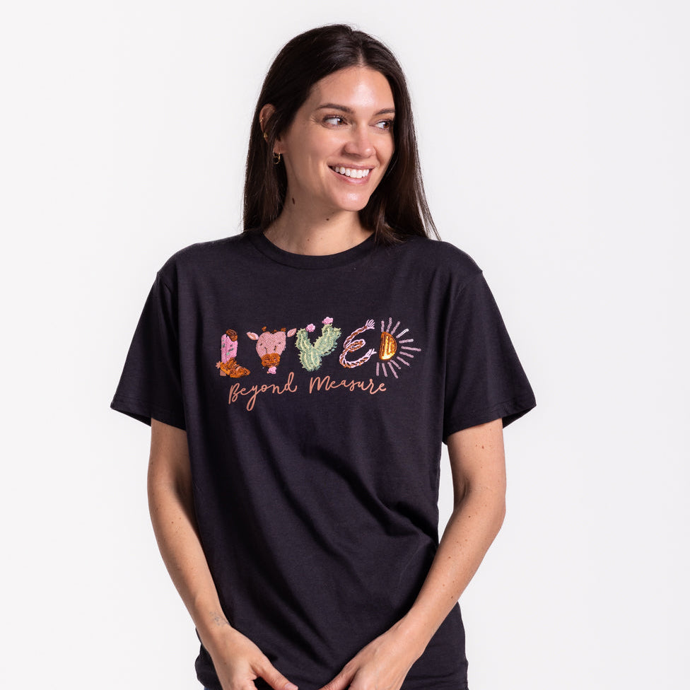 Embellished Loved Beyond Measure Sequin Tee
