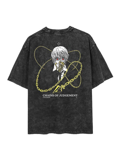 2-seitiges Vintage-T-Shirt „Kurapika“